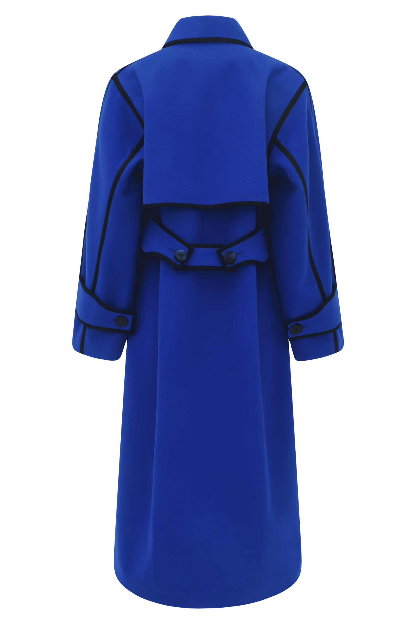 MANTEAU SERPENTINE, oversize, contrage ajustable, ample.