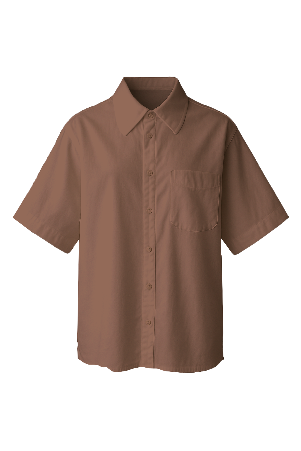 Chemise oversize PAF BORDEAU, coupe fluide et ample, col en forme de vague, 100% Coton.