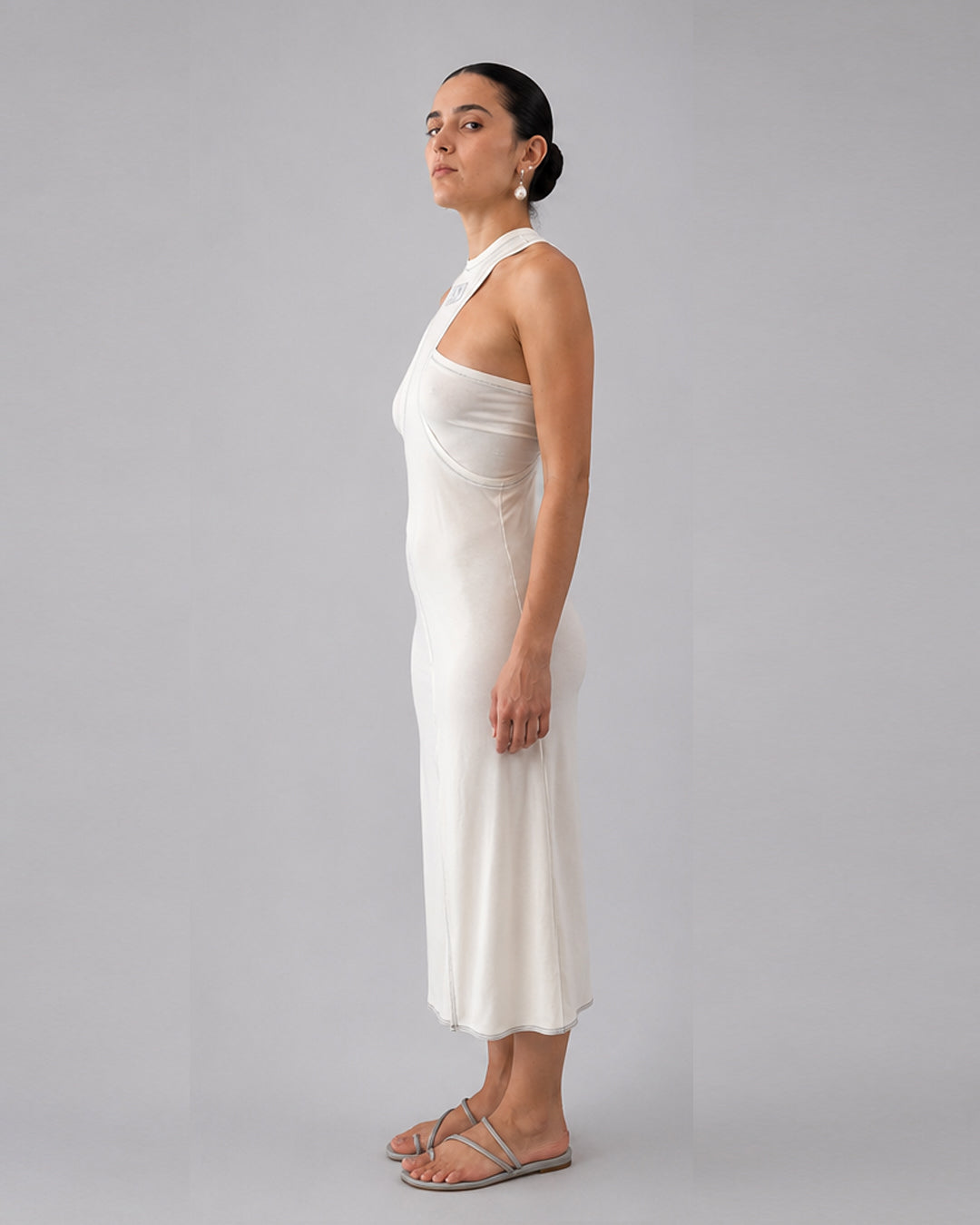 ROBE CROS  BEIGE