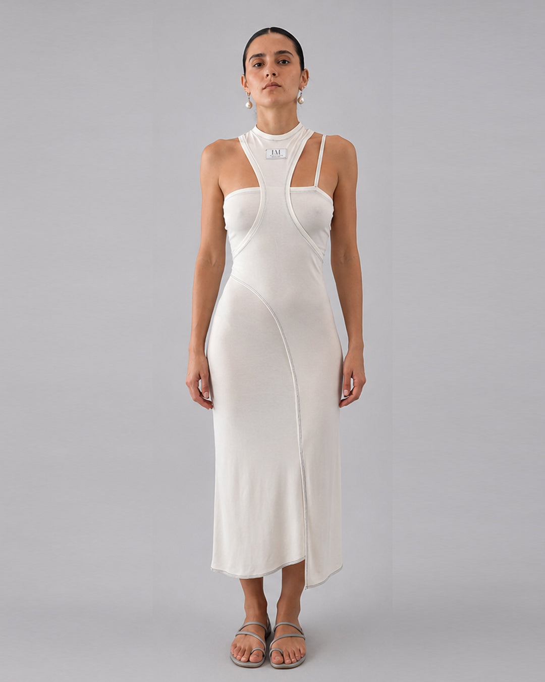 ROBE CROS  BEIGE