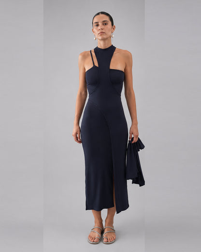 ROBE CROS NAVY BLUE