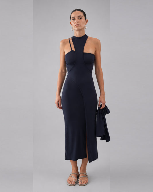 ROBE CROS NAVY BLUE