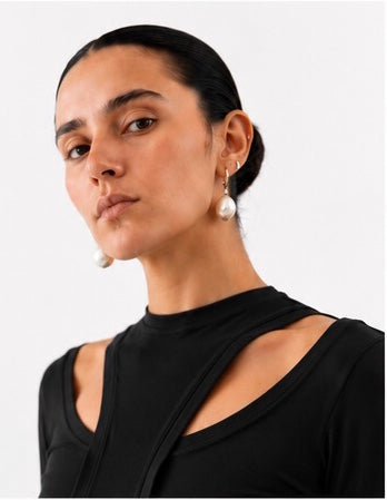 CROS TOP LONG SLEEVES NOIR