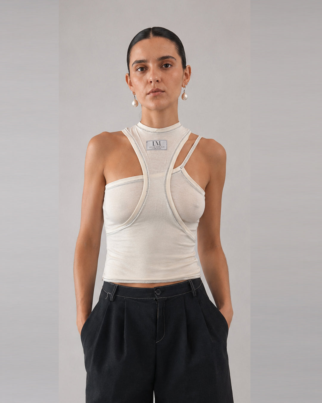 CROS TOP LM BEIGE