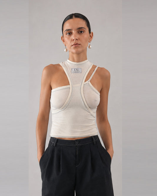 CROS TOP LM BEIGE